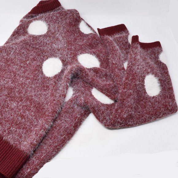 Shein Polka Dot Pullover Fuzzy Sweater 3XL - Picture 7 of 9
